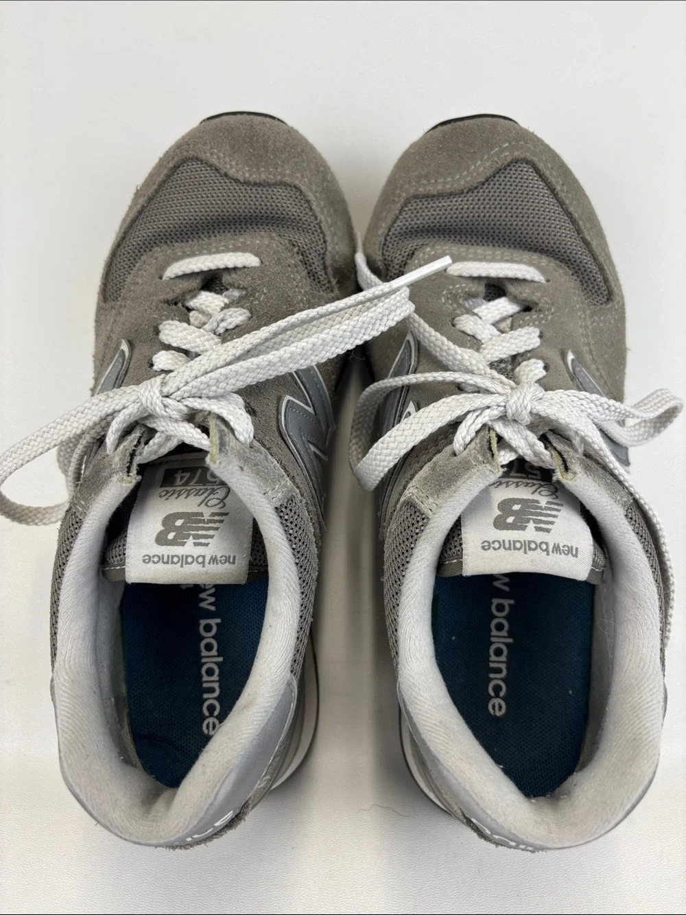 NEW BALANCE Women's Athletic Sneakers 574 Classic Gray/White Size 6.5